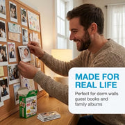 Fujifilm Instax Mini Instant Film, 20 Sheets – White Daylight ISO 800 for Instax Mini 13, 12, 11, 41 Cameras –Bundeld with The Tudak Store Microfiber Cleaning Cloth