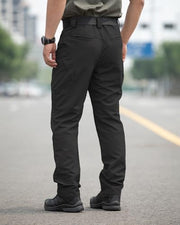 Men's Stretch Tactical Pants Waterproof Ripstop Fabric Cargo Pants Lightweight Casual Hiking Outdoor Work Pants (No Belt)