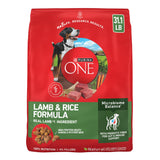 Purina ONE Lamb and Rice Formula Dry Dog Food for Digestive Support | Dog food with real lamb as first ingredient, Microbiome Balanced and prebiotic fiber, supports digestive health