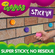 Crayola Globbles Fidget Toy, 6ct, Sticky Stress Ball, Kid Stocking Stuffers | Holiday Gift for Kids & Adults, Squishy Balls, Calming Sensory Gifts for Stress Relief