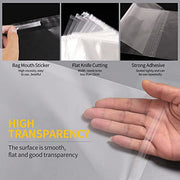A4 Clear Self-adhesive Bags 100 Pack, 22x30CM Self Sealing Cellophane Display Bag/Sealable Bags, Food Safe, A4 Cello Bags OPP for Cookies,Cards,Envelopes,Pictures