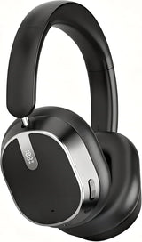 Hybrid Active Noise Cancelling Bluetooth Headphones Wireless Headphones | Over Ear, 120H Playtime, Hi-Res Audio, Deep Bass, Memory Foam Ear Cups for Home Office Travel Black