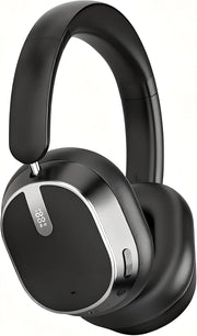 Hybrid Active Noise Cancelling Bluetooth Headphones Wireless Headphones | Over Ear, 120H Playtime, Hi-Res Audio, Deep Bass, Memory Foam Ear Cups for Home Office Travel Black