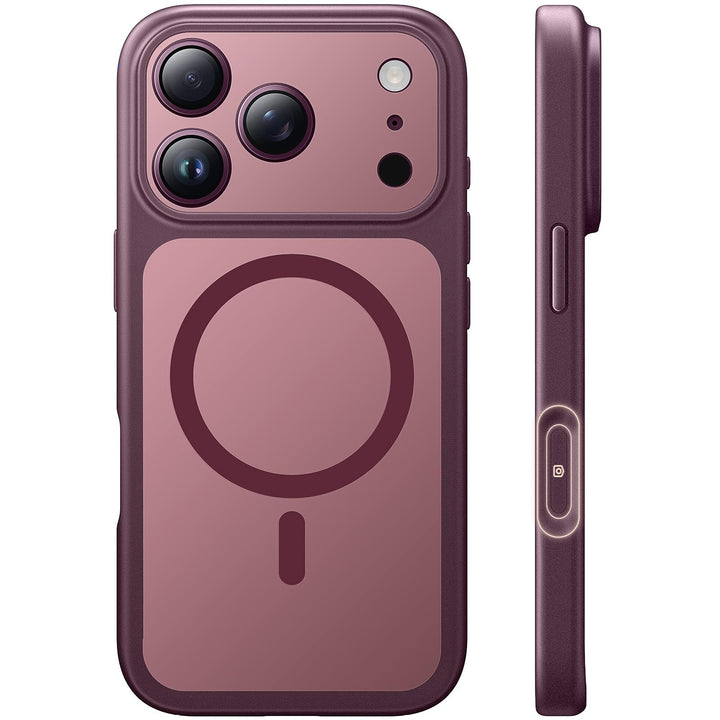 TAURI for iPhone 18 Pro Case, Compatible with MagSafe, Burgundy | (Full Camera Protection) Camera Control Cover Military-Grade Protection Magnetic Phone Case for iPhone 18 Pro
