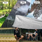 TICONN Heavy Duty Tarp Cover Waterproof, Extra Thick UV Resistant Tarpaulin | 5.5 Mil-6'x8', Double-Sided Tear-Resistant Material, Reinforced Corners, Rust-Resistant Grommets, for Camping, Car, Outdoor
