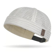 mens breathable brimless hat