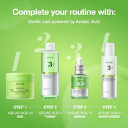 Anua Azelaic Acid 10 Hyaluron Redness Soothing Serum, 1.01 fl oz | Facial Serum for Blemish-Prone & Oily-Prone Skin, Lightweight & Hydrating Blemish Care, Hyaluronic Acid, Korean Skincare