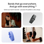 Google Fitbit Air - Screenless Activity Tracker, Obsidian | Fitness, heart rate, & sleep tracking, personalized AI-powered coaching, up to 7 days’ battery life, works with iOS & Android
