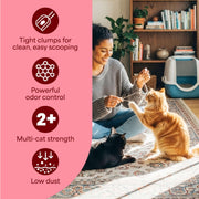 Fresh Step Extreme Clump Multi Cat Clumping Cat Litter, 14 lb. | Forms Tight Clumps, Easy To Scoop, Scented, Ammonia Block Technology, Low Dust, Compatible with Most Auto Litter Boxes