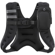 ZELUS Weighted Vest, 6lb/8lb/12lb/16lb/20lb/25lb/30lb Weight Vest with Reflective Stripe for Workout, Strength Training, Running, Fitness, Muscle Building, Weight Loss, Weightlifting