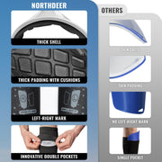 Northdeer Soccer Shin Guards for Kids Adults | Sleeves with Optimized Insert Pocket Protective Soccer for Boys Girls Men