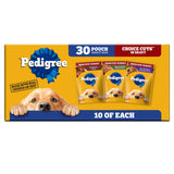 Pedigree Choice Cuts Wet Dog Food Pouch, Protein Variety, 3.5 oz, 30 Count | Beef, Chicken & Filet Mignon flavors, real beef or chicken, 36 vitamins & minerals, complete & balanced, choice cuts in gravy