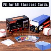 TRUGQ 3"x4" Toploaders Card Protectors,100 Hard Holders + 100 Soft Sleeves | 35PT Standard Size for Baseball, Football & Sports Trading Cards