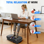 AXV Vibration Plate Exercise Machine Fitness Platform Body Vibrating Board | Curved Design 200W Powerful Oscillating 120 Level Shake Plate for Lymphatic Drainage Recovery Whole Body Toning With Handles