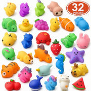nobasco Squishies, 32 Pack Mochi Squishy Toys - Kawaii Cat Squishys Slow Rising Animals - Party Favors, Goodie Bag, Birthday Gifts, Mini Squishies Stress Reliever Toy