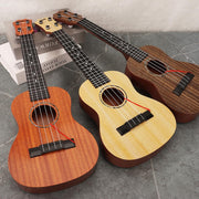 Raimy 17in Kids Ukulele Mini Guitar with Picks for Toddler Boys Girls | 4 Strings Children Musical Instruments, Educational Toys, Beginner Birthday Gift, Easy Strumming and Learning Fun (Mahogany)