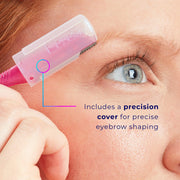 Schick Hydro Silk Touch-Up Dermaplane Razor for Women Face, 3 ct | 3-in-1 dermaplaning tool, Removes peach fuzz, Exfoliating face razors for women, Includes precision cover to shape brows.