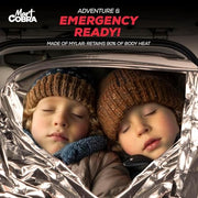 Emergency Blanket Mylar Thermal Space Survival Gear & Supplies 4-Pack Foil | Cold Weather Power Outage Camping Car Winter Storm Heat Reflective Hiking Backpacking Essentials First Aid Marathon Prepper