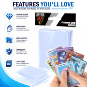 1000ct Card Sleeves for Trading Cards, Penny Soft Sleeves Clear Card Sleeve | Baseball Card Sleeves Protectors Fit for Sports Cards, Football, Game Card