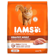 IAMS Proactive Health Healthy Adult Dry Cat Food, Chicken, 22 lb | Veterinarian-recommended, Real chicken #1 ingredient, chicken & egg protein, wholesome grains for energy, supports muscles