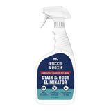 Rocco & Roxie Enzyme Stain & Odor Eliminator, 32 Fl Oz | Bio-enzymatic urine destroyer; CRI Certified Safe; made in USA; for carpets, bedding, litter boxes, crates & cars