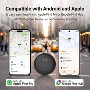 GPS Tracker for Vehicles, Real-Time Tracking for Android & iOS w/Magnetic | No Monthly Fee / No SIM Card, Works with Android Find Hub & iOS Find My, Hidden GPS Tracker Devices for Cars/Motorcycle/Bikes
