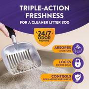 ARM & HAMMER Slide Platinum Easy Clean-Up Clumping Cat Litter, 34 lbs | 24/7 Odor Control, Triple-Action Freshness, Non-Stick, Low Tracking, Multi-Cat Formula, Scented, Online Only