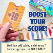 USAOPOLY Flip 7 Card Game, The Ultimate Blend of Press Your Luck Strategy | Fast-Paced Addictive Card Game, Quick to Learn & Easy to Teach, 3+ Players, Ages 8+