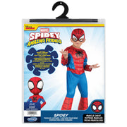 MARVEL Official Toddler Deluxe Halloween Costume - Premium Quality Padded Jumpsuit and Fabric Headpiece (3T-4T)