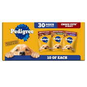 Pedigree Choice Cuts Wet Dog Food Pouch, Protein Variety, 3.5 oz, 30 Count | Beef, Chicken & Filet Mignon flavors, real beef or chicken, 36 vitamins & minerals, complete & balanced, choice cuts in gravy