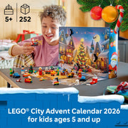LEGO City Advent Calendar 2026 60510 | Christmas Advent Calendar for Kids, Building Toy, Boys & Girls, Ages 5+, Holiday Family Activity, 6 Minifigures, 252 pieces