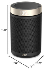 DREO Space Heater, Portable Electric Heaters for Indoor Use with Thermostat | 2026 Upgraded, 34dB Quiet, 12H Timer, 5 Mode, Remote, 1500W PTC Ceramic Fast Safety Heat for Office Bedroom Home, Gold