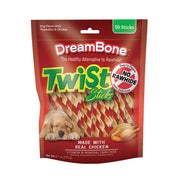 DreamBone Twist Sticks Rawhide-Free Dog Treats With Real Protein, 50 Count | Daily Chew, Digests Safely and Completely, Made With Real Chicken and Veggies, For Adult Dogs