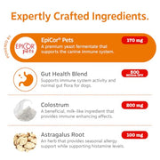 Zesty Paws Dog Allergy Chews - Dog Allergy Relief, Lamb, 90 Ct | Itch Relief for Dogs Soft Chews with Probiotics for Itchy Skin, Ears and Paws