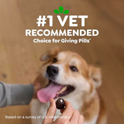 Greenies Pill Pockets Large Size Dog Treats, Peanut Butter, 7.9 oz | Vet-recommended, masks pill smell & taste, moldable texture, capsule size, natural ingredients, no fillers, 7.9 oz. pouch
