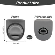 4pcs Replacement Lid Seal Gasket Stopper for Owala FreeSip 24oz 32oz | Water Bottle Top Part for Owala 16/19/24/32/40oz Rubber Spout Insert Cap Mouth Silicone Plug Accessories BPA-Free (Gray)