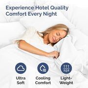 King Pillow Cases Set of 2 - Ultra Soft Cozy Pillowcase Covers - White | Hotel Quality, Comfortable Bedding for Women, Men, Kids & Teens, Machine Washable Pillow Protectors, 2 Piece Set, King Size
