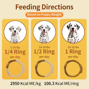 N-Bone Puppy Teething Rings, Pumpkin Flavor, Natural Puppy Teething Chews & Chew Treats, Helps Soothe Teething Gums, Calcium Enriched, 6 Rings