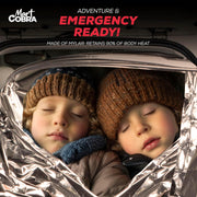 Emergency Blanket Mylar Thermal Space Survival Gear & Supplies 4-Pack Foil | Cold Weather Power Outage Camping Car Winter Storm Heat Reflective Hiking Backpacking Essentials First Aid Marathon Prepper