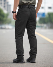 Men's Stretch Tactical Pants Waterproof Ripstop Fabric Cargo Pants Lightweight Casual Hiking Outdoor Work Pants (No Belt)