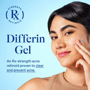 Differin Acne Retinoid Treatment Gel, 0.1% Adapalene, 15g Tube | Over-The-Counter Retinoid, Clears Acne And Prevents Breakouts, Gentle For Sensitive Skin, 30-Day Supply, 15G Tube