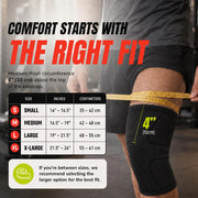 UFlex Athletics Knee Brace Sleeve Men & Women | Knee Compression Sleeve Support for Arthritis Joint Pain Relief, Workout, Swelling, Sports, Circulation, Running ACL Recovery