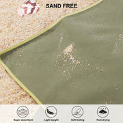 Rainleaf Microfiber Towel Quick Dry Camping & Travel & Gym Towel. Compact | Super Absorbent, Lightweight, Fast Drying. Suitable for Beach, Bath, Backpacking, Hiking, Swim. Army Green, 48 x 24 in