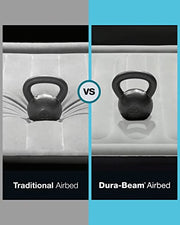 Intex 64757E Dura-Beam Standard Downy Air Mattress: Fiber-Tech - Twin Size - 10in Bed Height - 300lb Weight Capacity - Pump Sold Separately