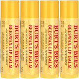 Burt's Bees 100% Natural Moisturizing Lip Balm (Original Beeswax) | Lip Moisturizer with Beeswax, Tint-Free, 100 Percent Natural Origin Conditioning Treatment, Easy to Take Anywhere