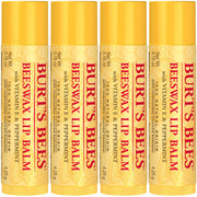 Burt's Bees 100% Natural Moisturizing Lip Balm (Original Beeswax) | Lip Moisturizer with Beeswax, Tint-Free, 100 Percent Natural Origin Conditioning Treatment, Easy to Take Anywhere