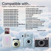 Fujifilm Instax Mini Instant Film, 20 Sheets – White Daylight ISO 800 for Instax Mini 13, 12, 11, 41 Cameras –Bundeld with The Tudak Store Microfiber Cleaning Cloth