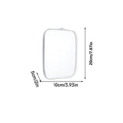 Double Zippered Hard Pouch