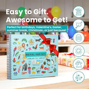 Cupkin Animal Habitats Sticker Book | 12 Coloring & Activity, 500+ Stickers | Spiral-bound kids craft format with 12 activity scenes, 12 art pages, side-by-side viewing and easy-peel design for ages 2–8