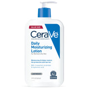 CeraVe Daily Moisturizing Lotion, Face and Body Lotion, Skin care, 19oz | Hyaluronic Acid, Lotion For Dry Skin, Skin Barrier Repair, Ceramide Moisturizer, For Men and Women, Fragrance Free, Oil-Free